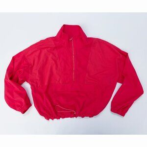 Never Not Hustling Medium Women's dry quick light weight windbreaker style  PINK